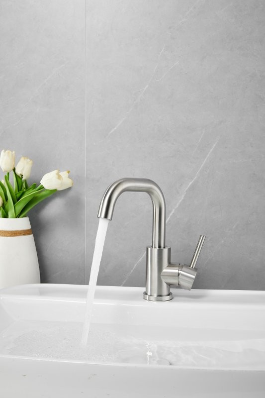 Смеситель для раковины BELZ B809 B10809-1 сатин