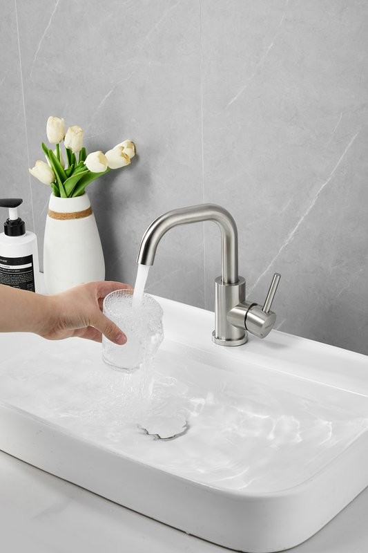 Смеситель для раковины BELZ B809 B10809-1 сатин