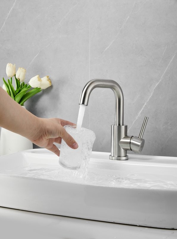 Смеситель для раковины BELZ B809 B10809-1 сатин