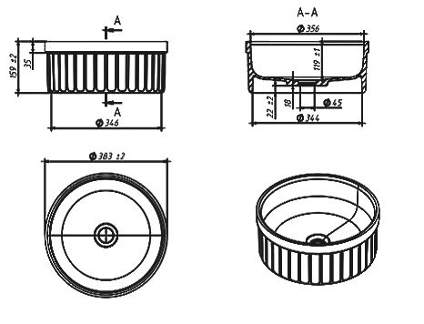 Тумба с раковиной Belux Джаз 60 подвесная, белая глянцевая