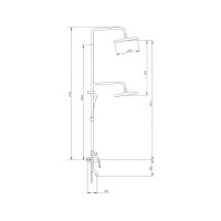 Душевая стойка Splenka S50 S50.24 хром