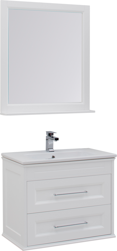 Мебель для ванной комнаты Aquanet Бостон М 80 ручки хром