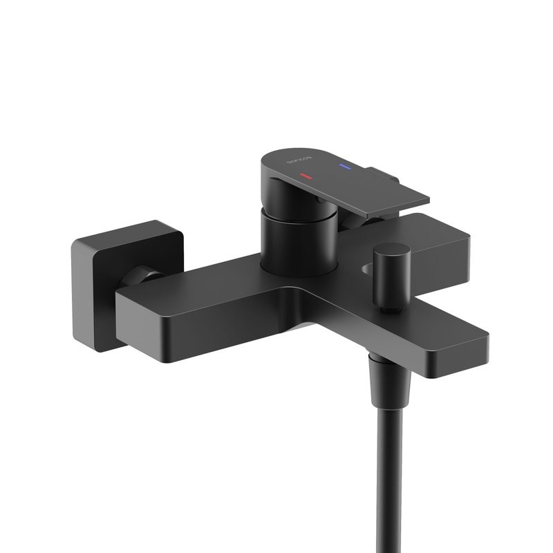 Смеситель для ванны и душа Sancos Studio, черный матовый, SC9018MB