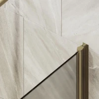 Шторка на ванну Maybahglass MGV-790-2 80x140, профиль бронза, стекло матовая бронза