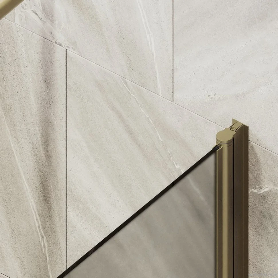 Шторка на ванну Maybahglass MGV-790-2 80x140, профиль бронза, стекло матовая бронза
