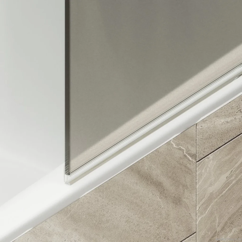 Шторка на ванну Maybahglass MGV-790-2 80x140, профиль бронза, стекло матовая бронза