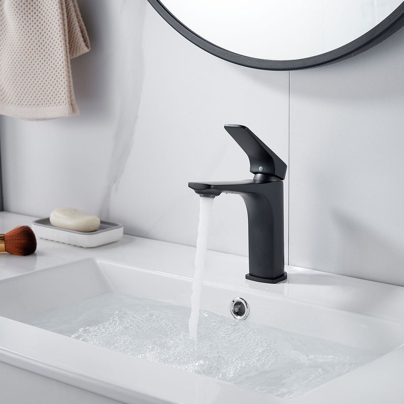 Смеситель для раковины Shevanik S4201H, черный