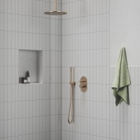 Шланговое подключение Ravak Chrome 706.60RGB с держателем для душа, розовое золото