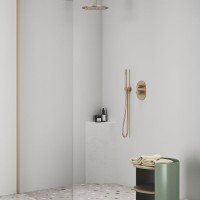 Шланговое подключение Ravak Chrome 706.60RGB с держателем для душа, розовое золото