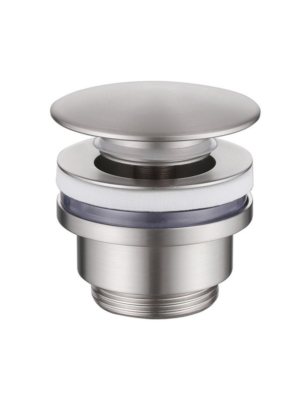 Донный клапан для раковины Abber AF0011SP без перелива, сатин