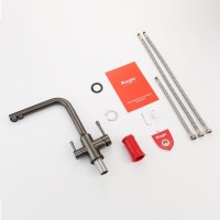 Смеситель для кухни с подключением фильтра Raglo R81.61.09, графит