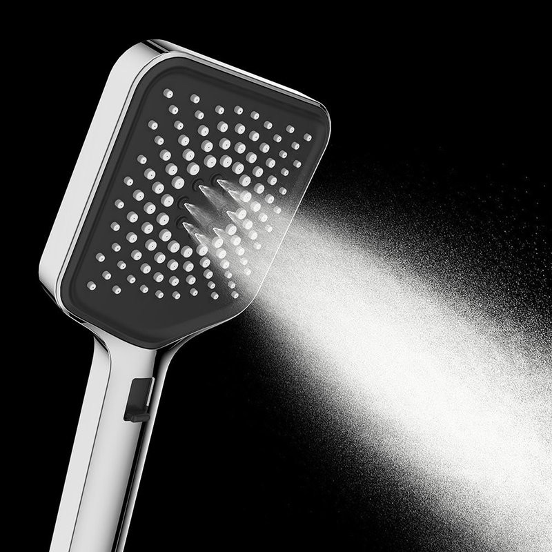 Лейка для душа 120 мм, 3 режима, хром, AQUAme AQM8502CR