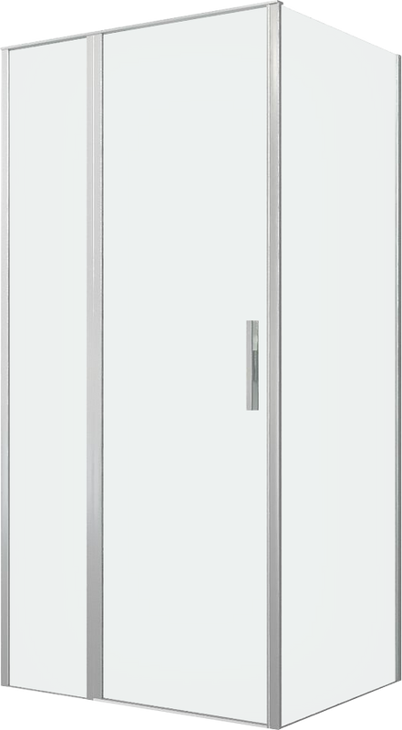 Душевой уголок Allen Brau Priority 100x90, профиль серебро браш, стекло прозрачное