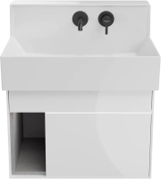Тумба с раковиной KERAMA MARAZZI Logica M 65 белоснежная, new