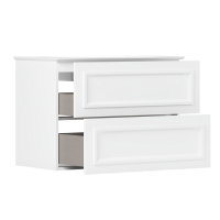 Тумба с раковиной Belux София 95 подвесная, белая глянцевая