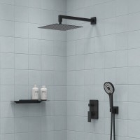 Душевой комплект IDDIS Folk FOL15BLi67 С ВНУТРЕННЕЙ ЧАСТЬЮ, матовый черный