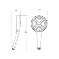 Душевой комплект IDDIS Folk FOL15BLi67 С ВНУТРЕННЕЙ ЧАСТЬЮ, матовый черный