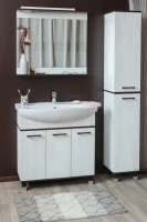 Тумба с раковиной Sanflor Толедо 85, венге, северное дерево светлое