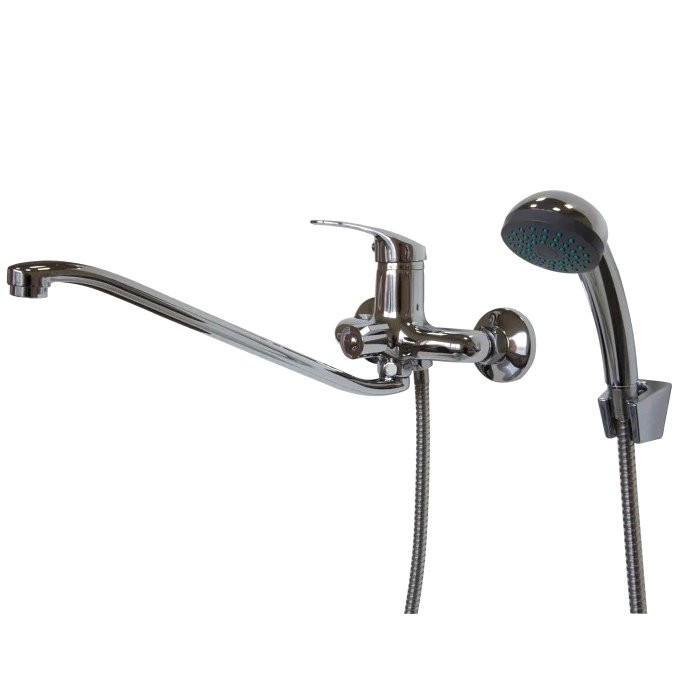 Смеситель с длинным изливом для ванны Frap H39 F2239-B хром