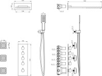 Душевой комплект Wonzon & Woghand WW-D4100-A-CR С ВНУТРЕННЕЙ ЧАСТЬЮ, хром