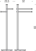 Полотенцедержатель Colombo Design Plus W4936