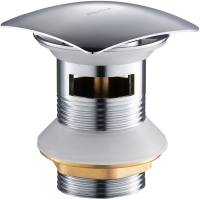 Донный клапан для раковины AQUATEK AQ6004CR с переливом, хром