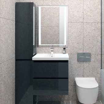 Мебель для ванной Style Line Даймонд 60 Люкс Plus подвесная, черная