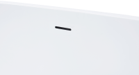 Акриловая ванна Grossman Classic AG64120BN 170x80 см, отдельностоящая, белая матовая, овальная, с каркасом, со сливом-переливом