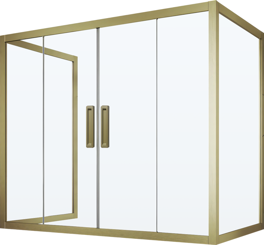 Шторка на ванну Kubele DE019 P4U-CLN-BR, 170х70 см, профиль бронза