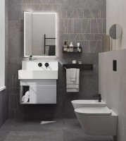 Мебель для ванной комнаты KERAMA MARAZZI Logica M 65 серая Мебель для ванной комнаты KERAMA MARAZZI Logica M 65 серая