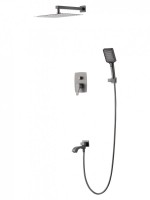 Душевой комплект Wonzon & Woghand Flex WW-88939072-BGM С ВНУТРЕННЕЙ ЧАСТЬЮ, темный графит