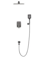 Душевой комплект Wonzon & Woghand Flex WW-88939072-BGM С ВНУТРЕННЕЙ ЧАСТЬЮ, темный графит