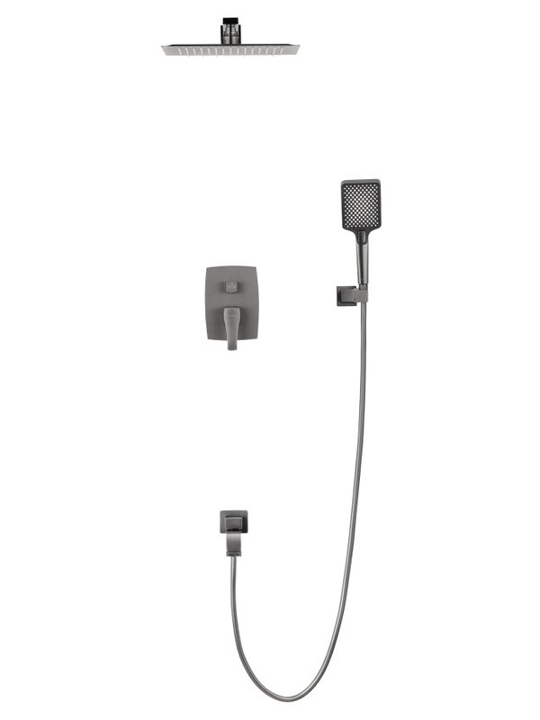 Душевой комплект Wonzon & Woghand Flex WW-88939072-BGM С ВНУТРЕННЕЙ ЧАСТЬЮ, темный графит