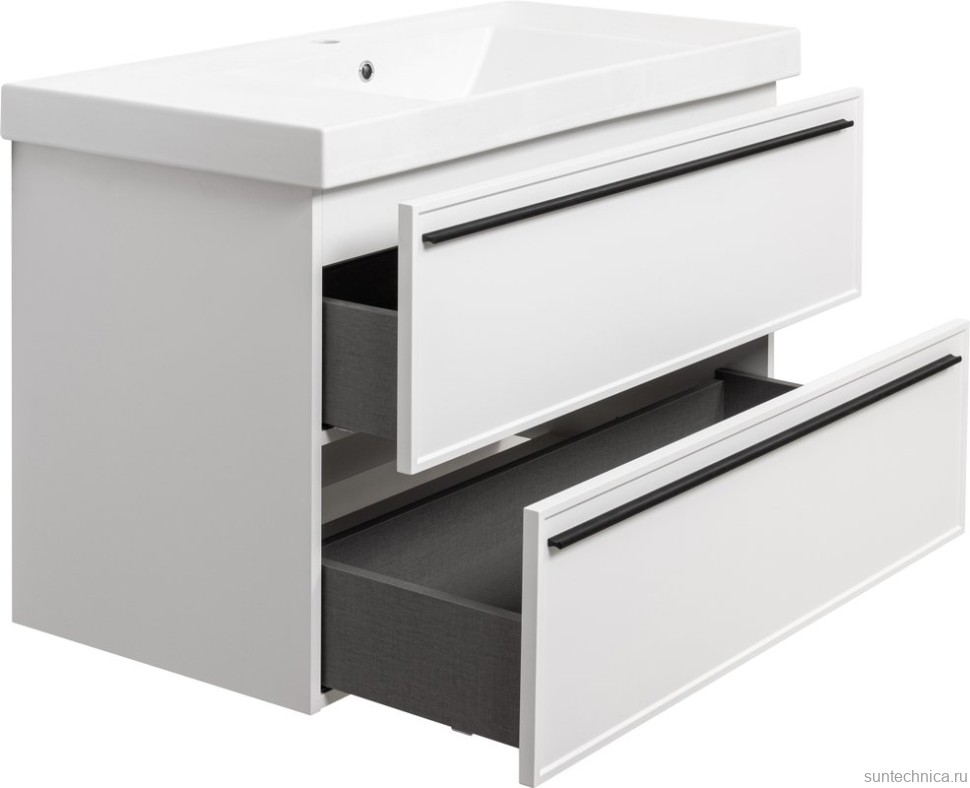 Тумба с раковиной La Fenice Elba Twin 100 белая