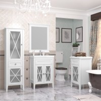 Тумба с раковиной Opadiris Палермо 60 белая матовая