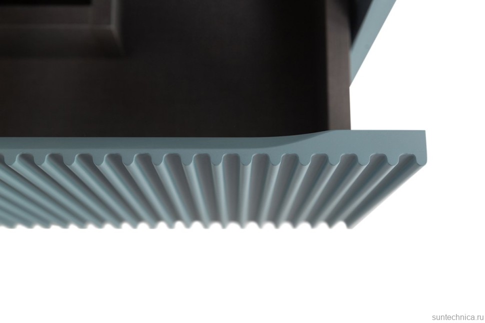 Тумба с раковиной BelBagno Uno-mini 50 подвесная, 2 ящика, матовая голубая