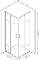 Душевой уголок Berges Solo 061103 80х80