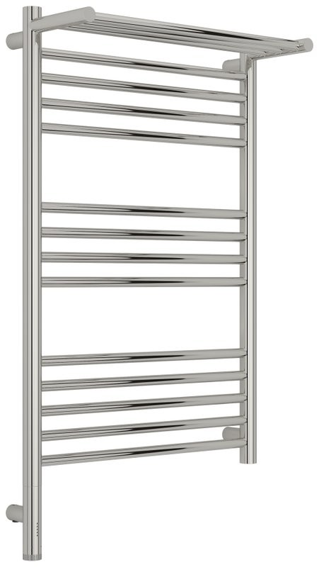 Полотенцесушитель электрический Сунержа Богема 3.1 00-6006-8050 90x55 см, подключение слева, без покрытия, лесенка, с полкой