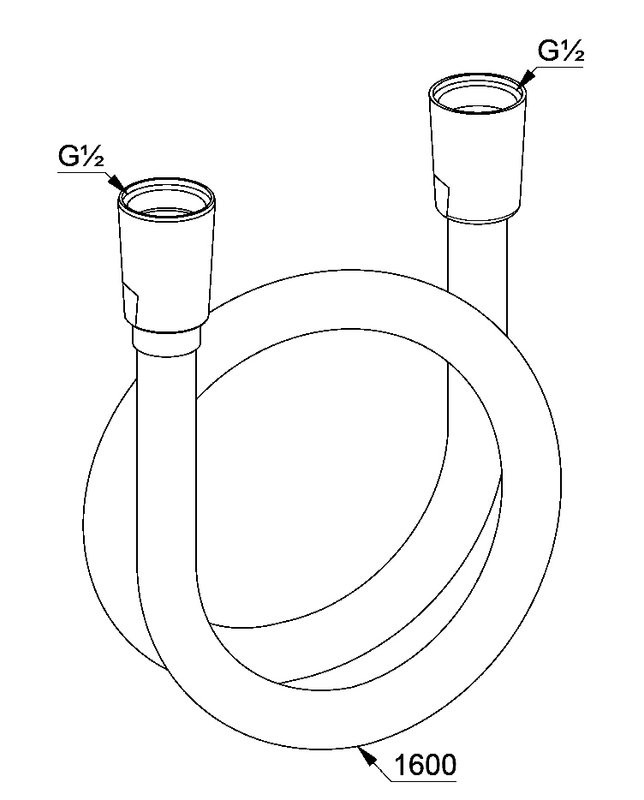 Душевой шланг Kludi Suparaflex 61072N2-00 160 см, оружейная сталь