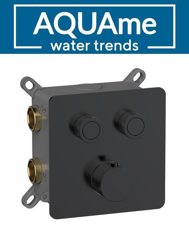 Смеситель для душа AQUAme с термостатом встраиваемый AQM8811MB