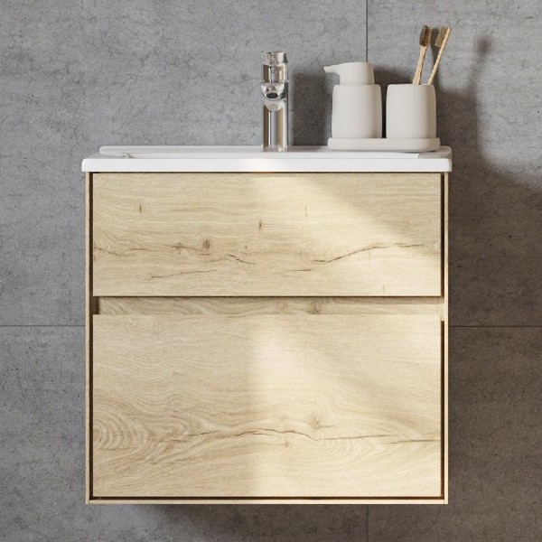 Тумба под раковину AQUATON Либерти 60 дуб эльвезия