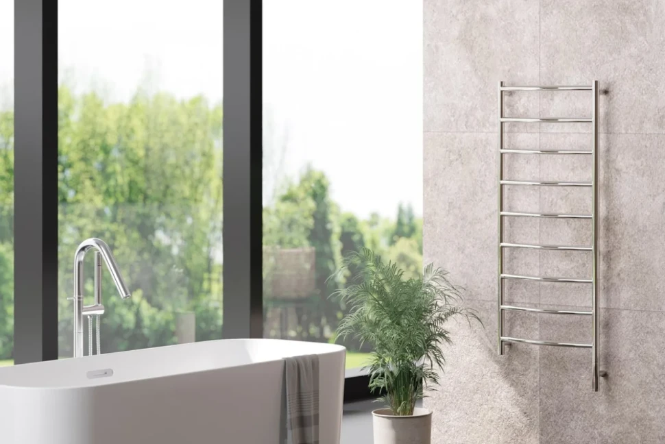 Полотенцесушитель электрический Сунержа Галант 3.1 00-6001-1250 130x55 см, подключение справа, без покрытия, лесенка