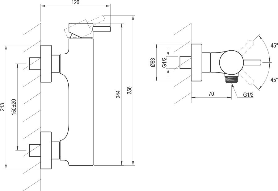 Смеситель для душа Ravak Espirit ES 032.60RGB брашированное розовое золото