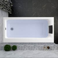 Акриловая ванна Lavinia Boho Catani R 170x80 см, правая, встраиваемая, белая, с каркасом, с экраном, с подголовником