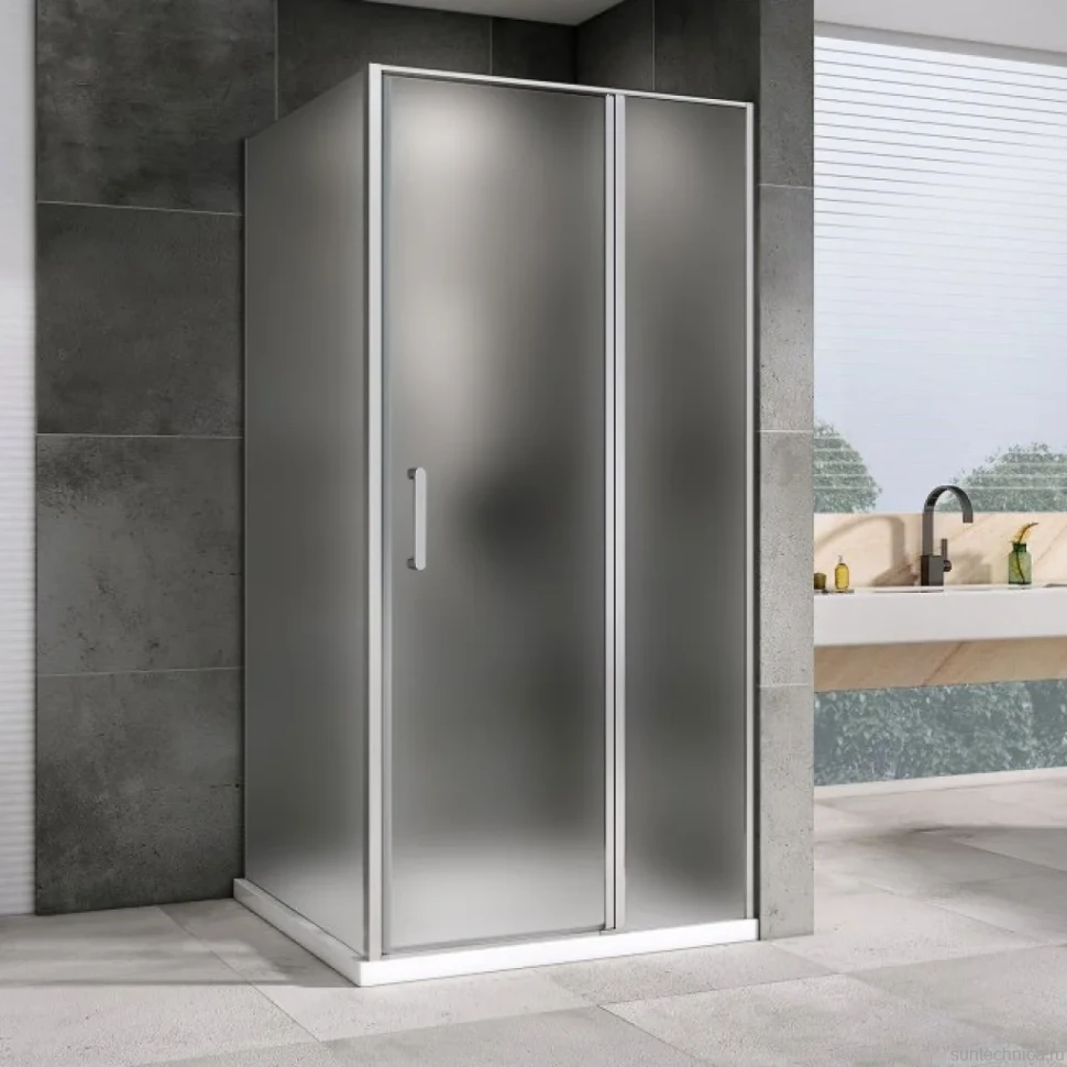Душевой уголок Abber Sonnenstrand AG04120MS-S80M 80x120, профиль хром, стекло матовое
