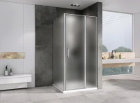 Душевой уголок Abber Sonnenstrand AG04120MS-S80M 80x120, профиль хром, стекло матовое
