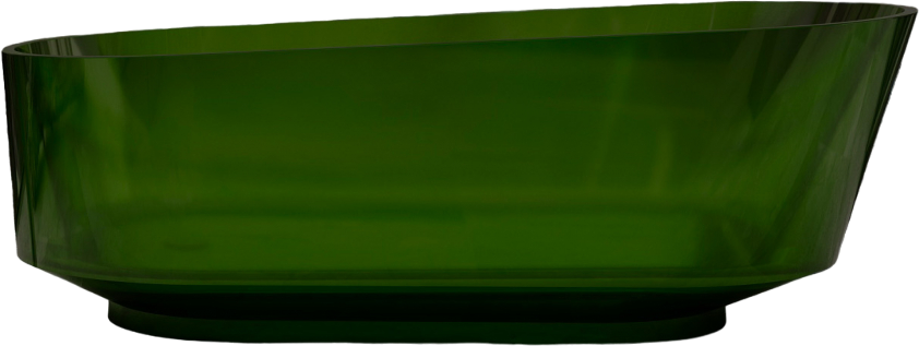 Акриловая ванна Abber Kristall AT9706 Emerald 170x80 см, отдельностоящая, овальная, с донным клапаном