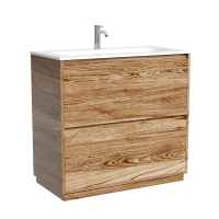 Тумба с раковиной Sancos Libra Floor 90 напольный, дуб чарльстон, раковина СN7019