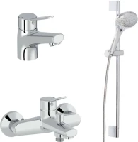 Комплект для ванной Jacob Delafon Eo E24158RU-CP + E24160RU-CP + E32907-CP