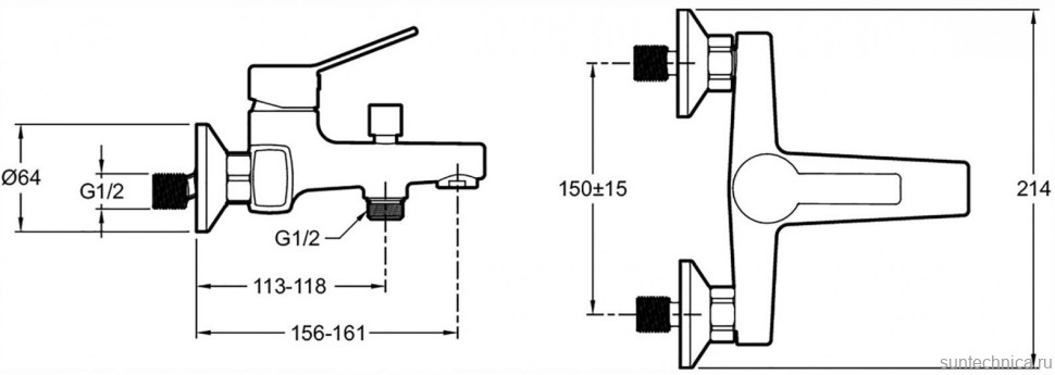Комплект для ванной Jacob Delafon Eo E24158RU-CP + E24160RU-CP + E32907-CP